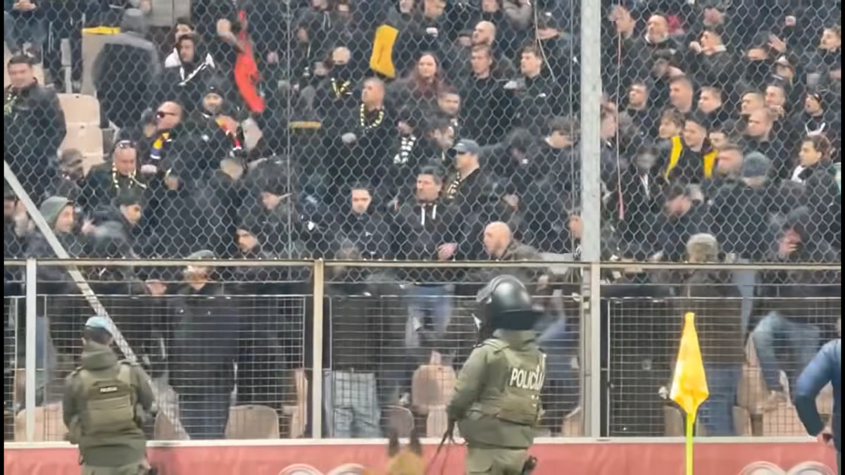 Fanii români au fost bătuți de Armată în Bosnia // foto: captură oslobodjenje.ba