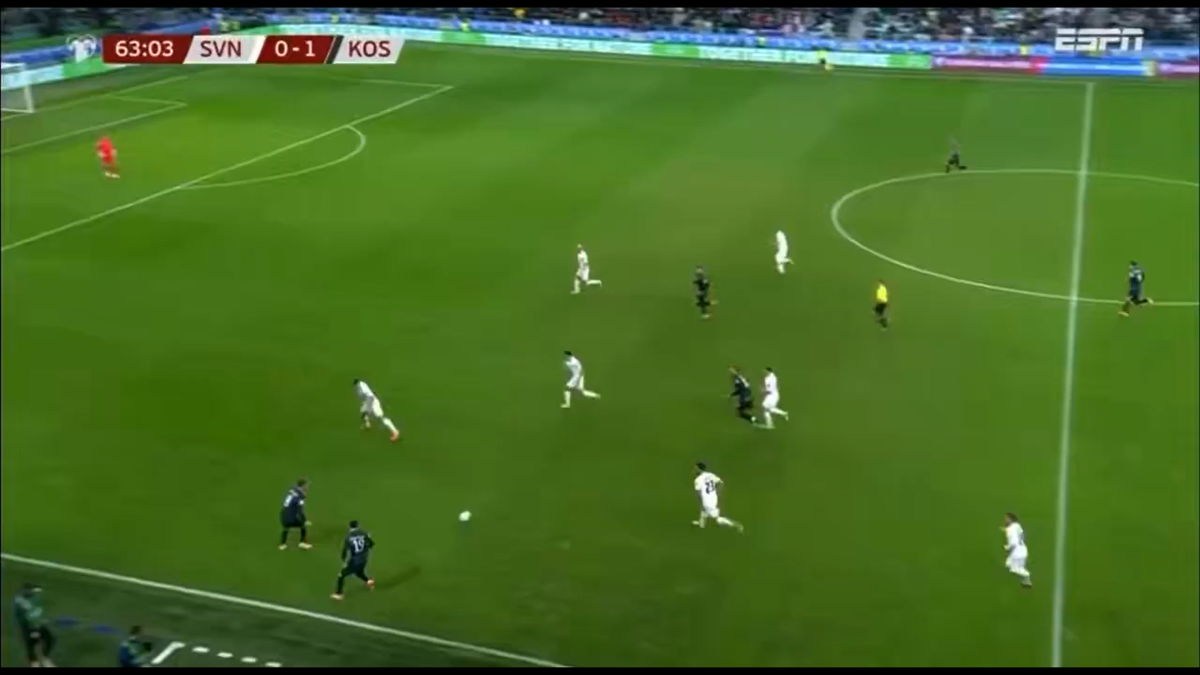 Autogol Zan Karnicnik Slovenia -Kosovo 0-2