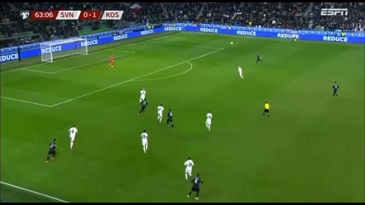 Autogol Zan Karnicnik Slovenia -Kosovo 0-2