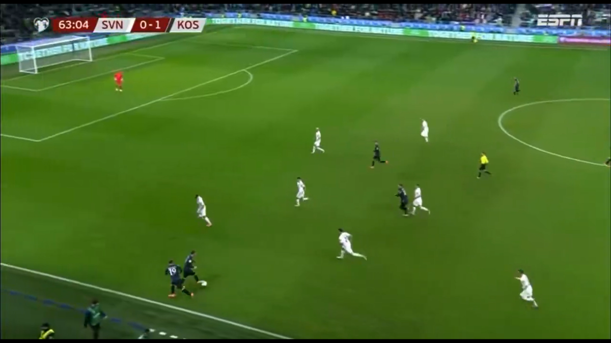 Autogol Zan Karnicnik Slovenia -Kosovo 0-2