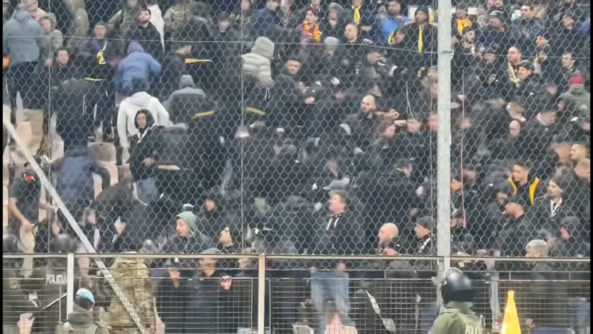 Fanii români au fost bătuți de Armată în Bosnia // foto: captură oslobodjenje.ba