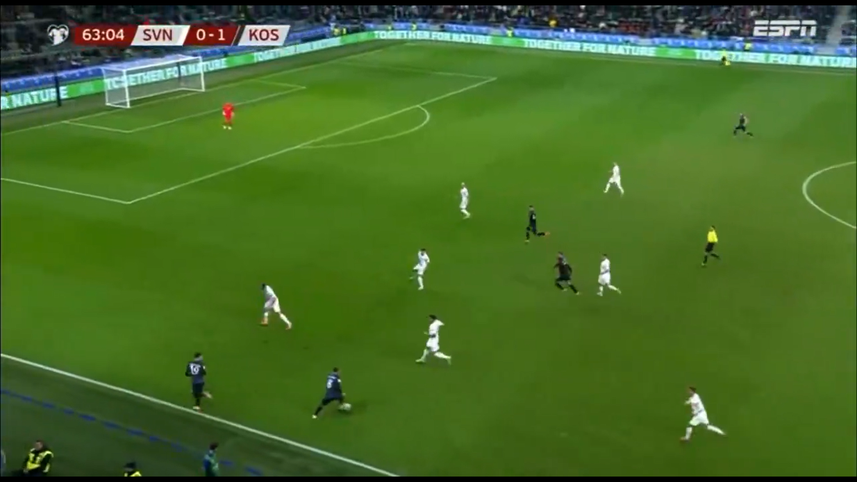 Autogol Zan Karnicnik Slovenia -Kosovo 0-2