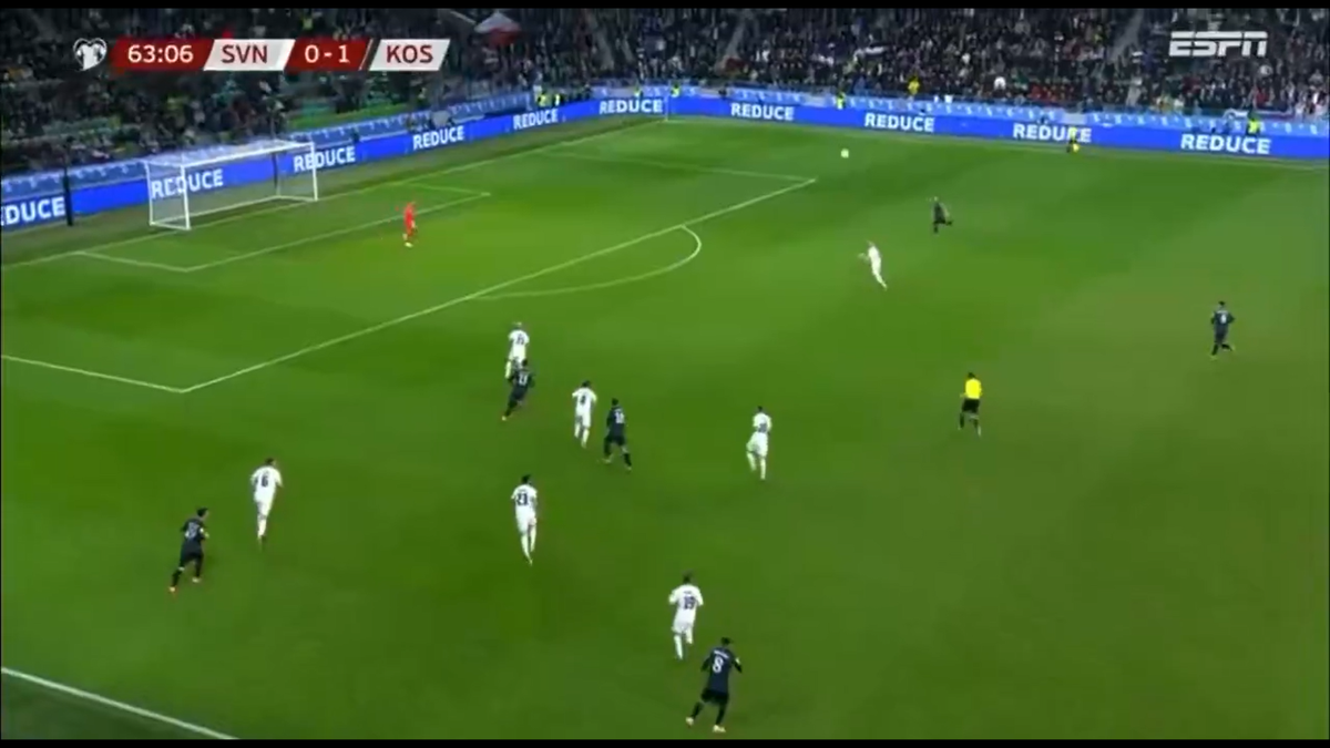 Autogol Zan Karnicnik Slovenia -Kosovo 0-2