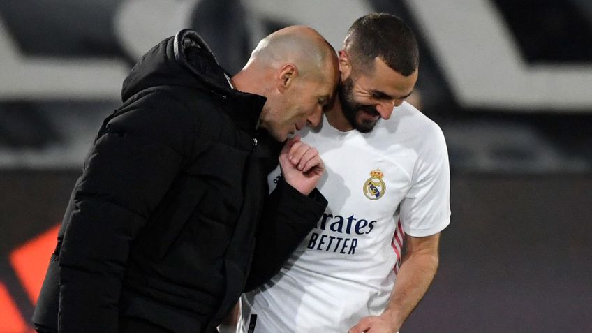 Zinedine Zidane și Karim Benzema