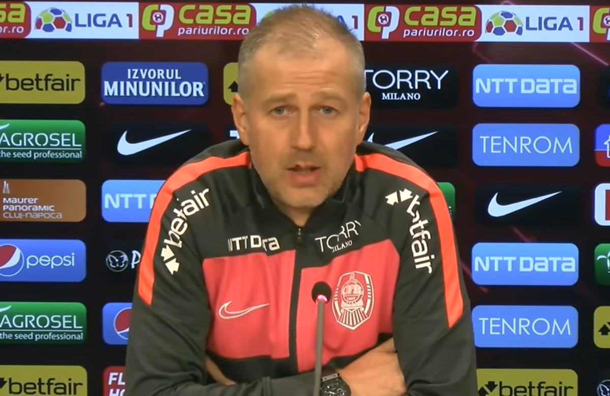 CFR CLUJ. Edi Iordănescu a răbufnit în conferință: „M-a deranjat cel mai mult! E clar ca lumina zilei”