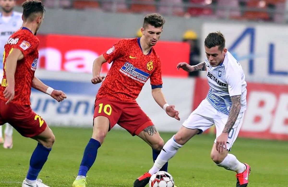 CRAIOVA - FCSB. Oltenii sunt siguri înainte de derby-ul etapei: „Avem jucători mai buni ca Dennis Man”