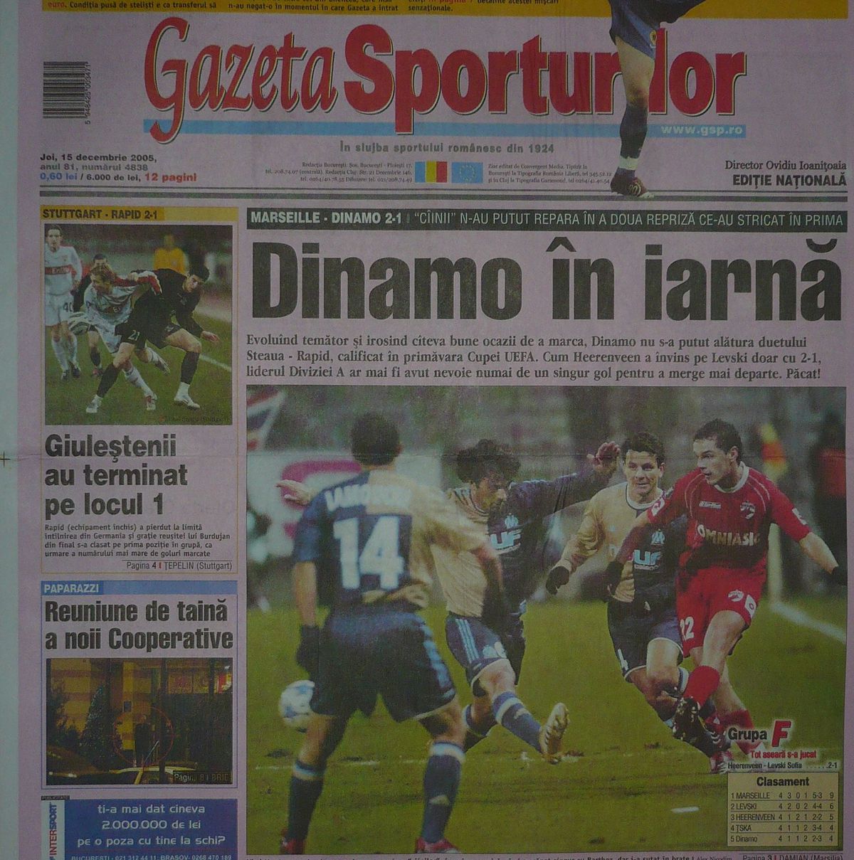 17 ani de la un moment teribil trăit de Dinamo în Europa » Interviu cu omul-cheie al acelui meci: „Arbitrul nu ne-a zis absolut nimic! O aroganță tipică”
