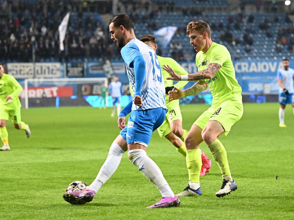 Fiasco oltenesc » Craiova a condus cu 2-0, dar Iașiul a revenit spectaculos! Clasamentul ACUM