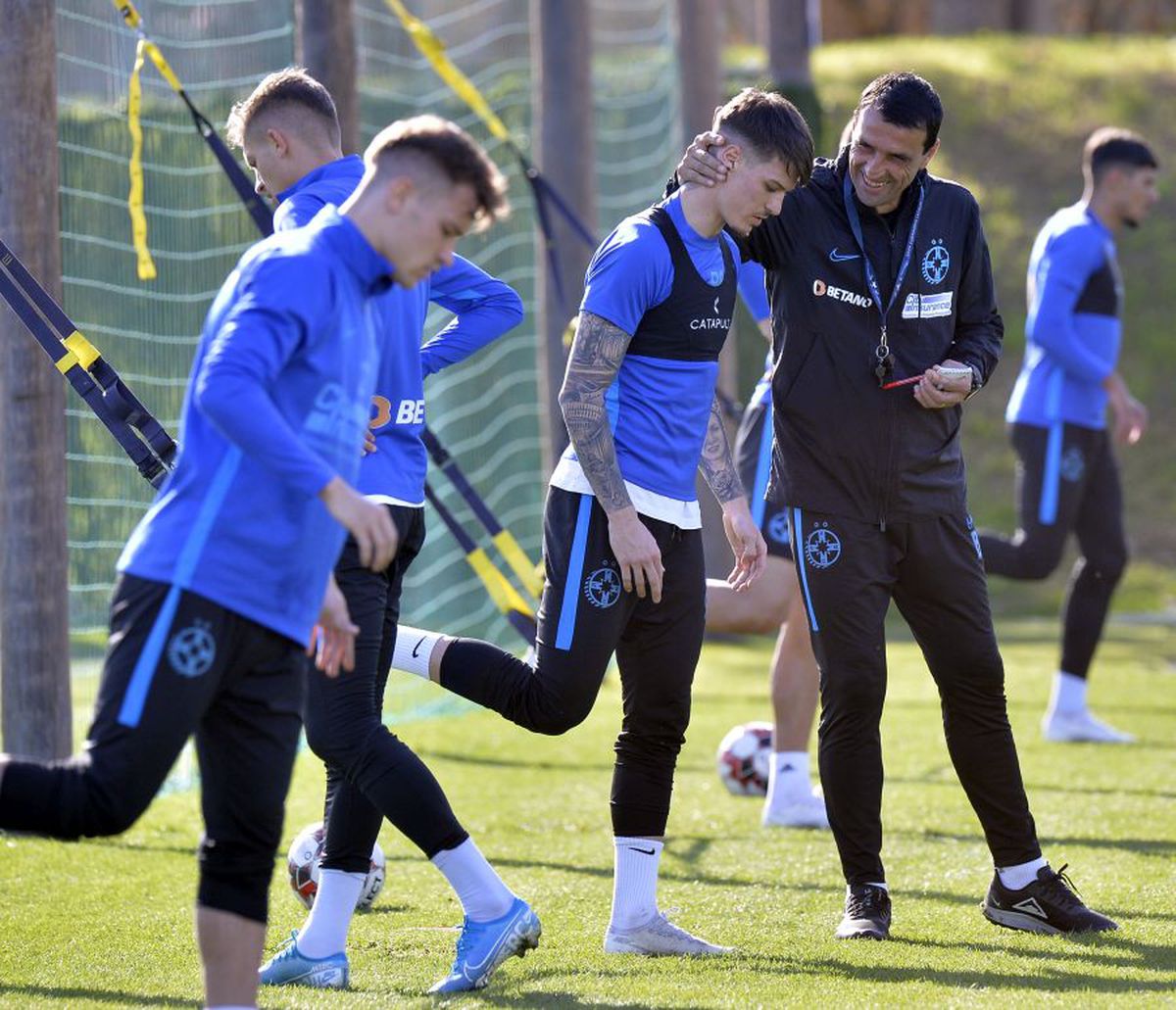 Adi Mutu și Mirel Rădoi în cantonamentul FCSB