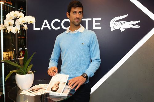 Novak Djokovic, la un eveniment organizat de Lacoste / foto: Guliver/Getty Images