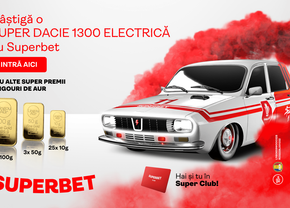 Start în cursa pentru noile premii SuperClub: Dacia 1300 electrică, plus 28 lingouri de aur