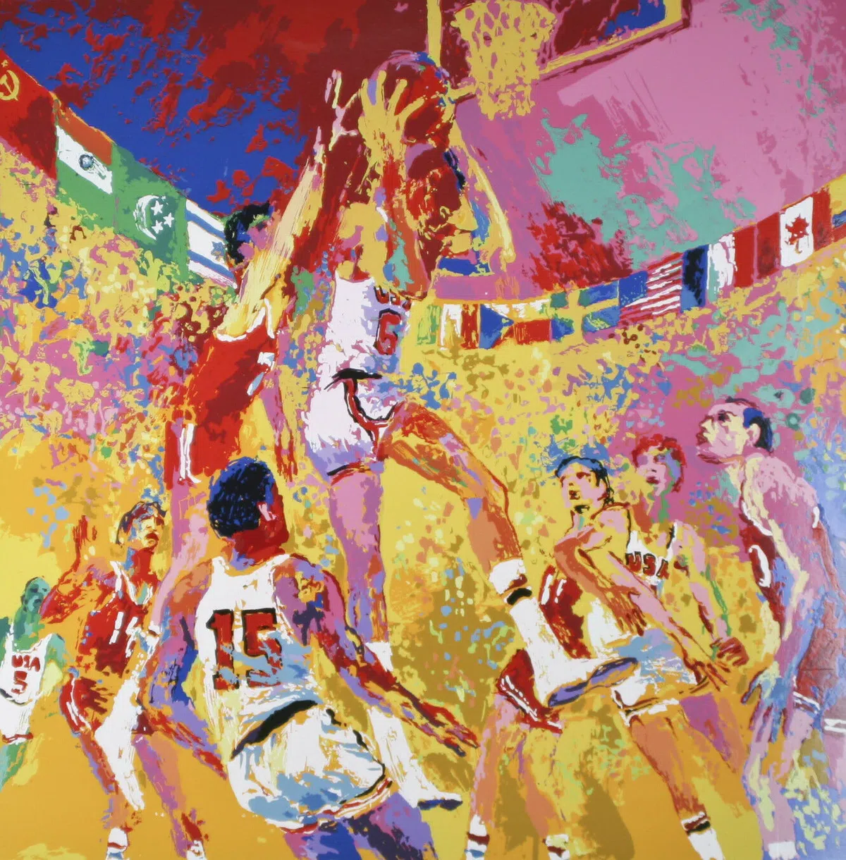 Opera lui LeRoy Neiman, pictorul olimpic, cu o carieră de peste 60 de ani imortalizând sportul