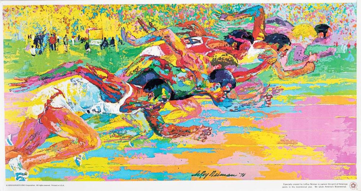 Opera lui LeRoy Neiman, pictorul olimpic, cu o carieră de peste 60 de ani imortalizând sportul