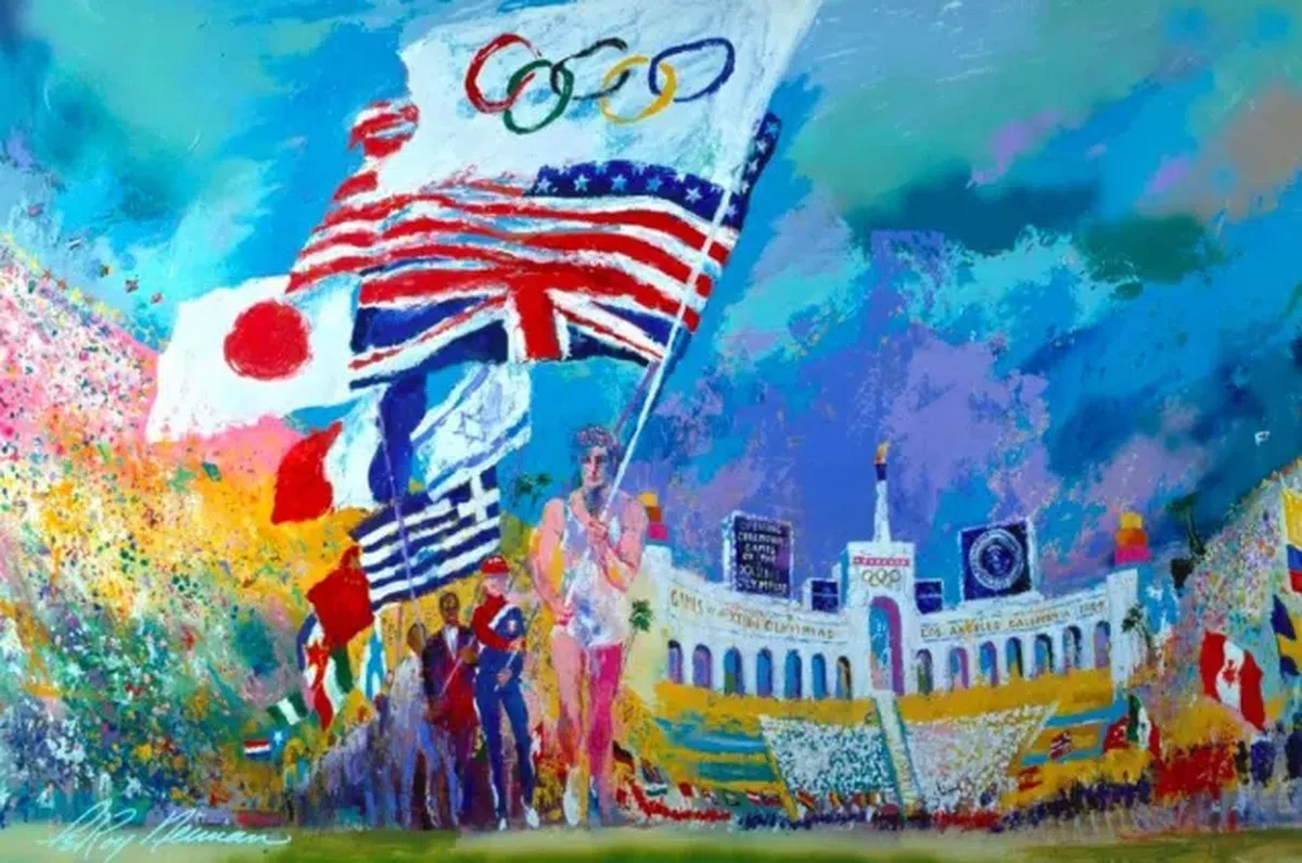 Opera lui LeRoy Neiman, pictorul olimpic, cu o carieră de peste 60 de ani imortalizând sportul