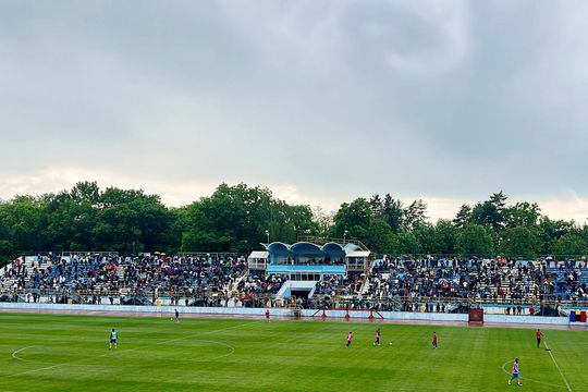 Cum arată acum stadionul din Bistrița