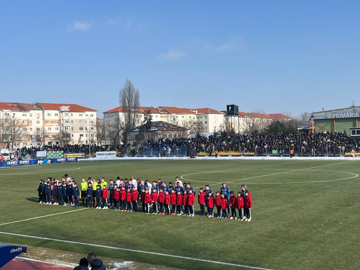 Unirea Slobozia - UTA Arad, imagini înaintea partidei