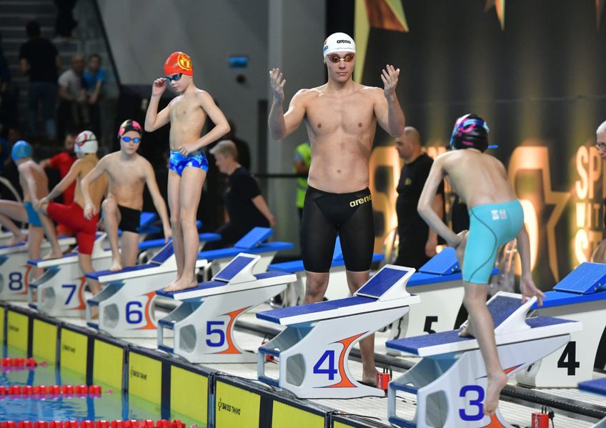 David într-una dintre cele șapte finale de 50m liber FOTO Cristi Preda