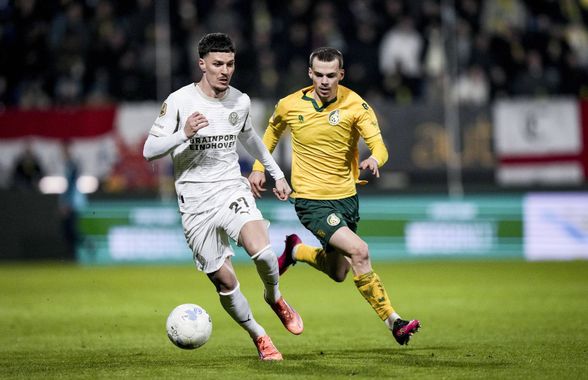 Dennis Man, 20 de minute pe gazon în victoria PSV-ului din Eredivisie » Cum s-a descurcat