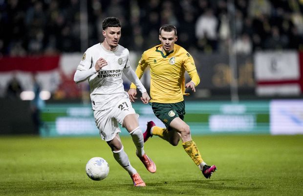 Dennis Man, 20 de minute pe gazon în victoria PSV-ului din Eredivisie » Cum s-a descurcat