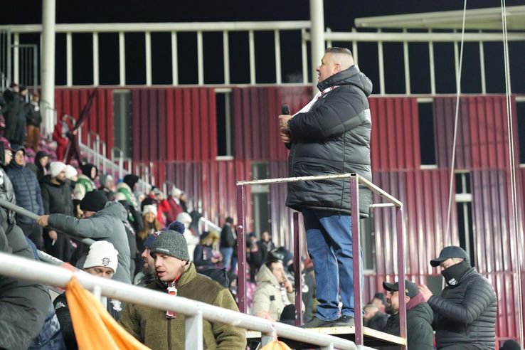Liviu „Bocciu” Ungurean, Peluza Nord Rapid la meciul cu Metaloglobus / foto: Andrei Furnigă (GSP.ro)