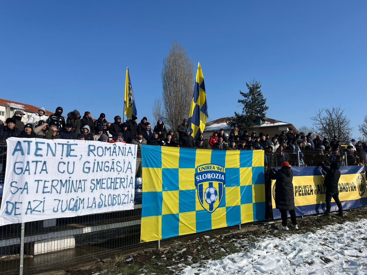 Unirea Slobozia - UTA Arad, imagini înaintea partidei