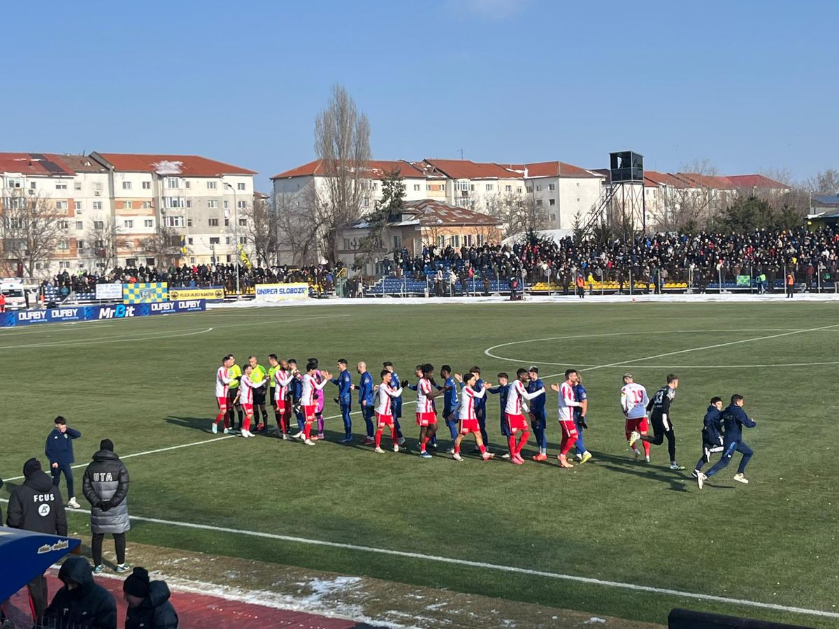 Unirea Slobozia - UTA Arad, imagini înaintea partidei
