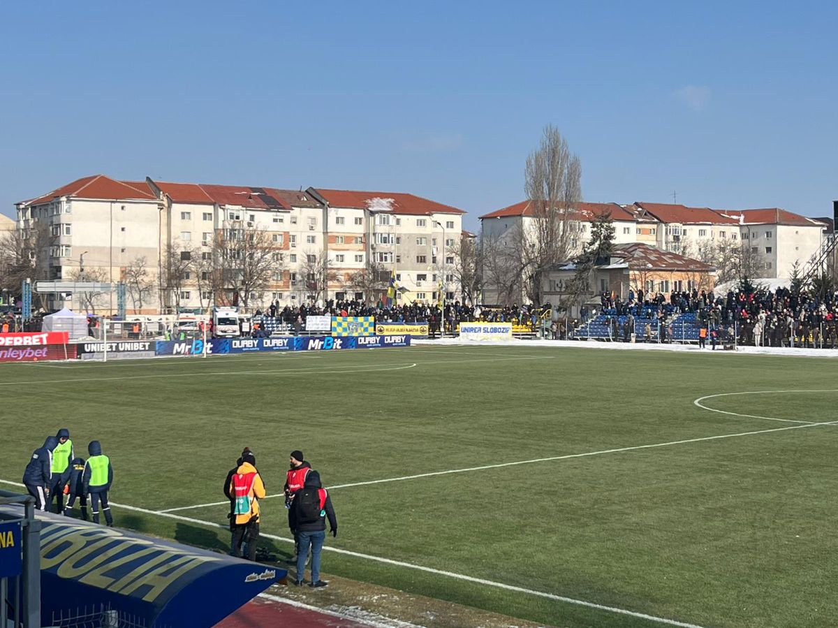 Unirea Slobozia - UTA Arad, imagini înaintea partidei