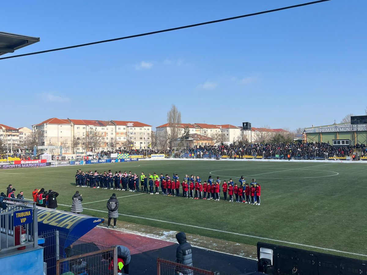 Unirea Slobozia - UTA Arad, imagini înaintea partidei