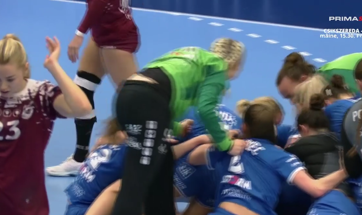 Se întâmplă o dată în viață! Handbalistele Rapidului sărbătoreau deja victoria din European League, dar a urmat o acțiune miraculoasă