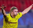Erling Haaland (20 de ani), starul celor de Borussia Dortmund, a ieșit din nou în evidență. De această dată, în manșa tur a optimilor de finală din Champions League cu Sevilla (3-2).