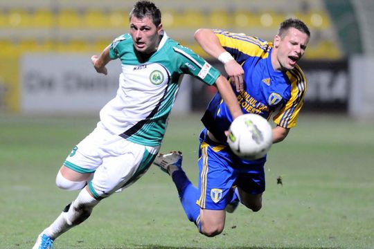 Alin Stoica, pe vremea când juca la Chiajna, într-un meci cu Petrolul. Sursă: sportpictures.eu