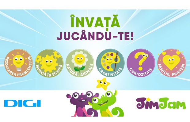 Televiziunea JimJam a introdus un nou sistem de iconiţe de învățare, în sprijinul părinților