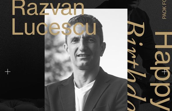 Răzvan Lucescu, omagiat de greci în ziua în care împlinește 54 de ani: „Continuă să scrie istorie! Cel mai mare din toate timpurile la PAOK”