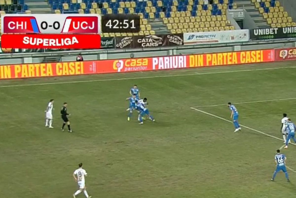 Thiam și Gomes, goluri superbe împotriva Chindiei » Doi colegi de la U Cluj s-au întrecut în lufturi