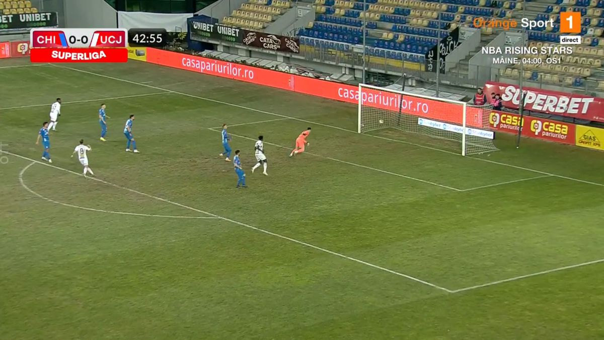 Thiam și Gomes, goluri superbe împotriva Chindiei » Doi colegi de la U Cluj s-au întrecut în lufturi