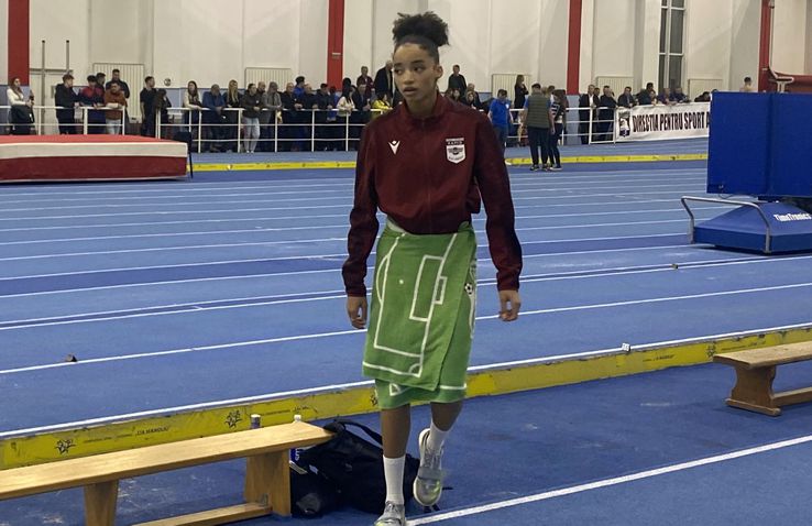 Jennifer Dossey, la Campionatul Național de Atletism (17 februarie 2024) / FOTO: GSP.ro