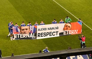 Minut de reculegere la FCU Craiova - CFR Cluj pentru Alexei Navalny » Mesajul lui Adrian Mititelu