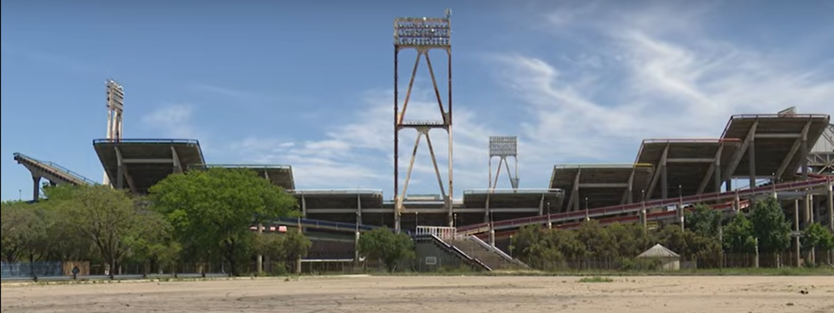 Stadionul Mmabatho, o arenă originală și neîngrijită din Africa de Sud