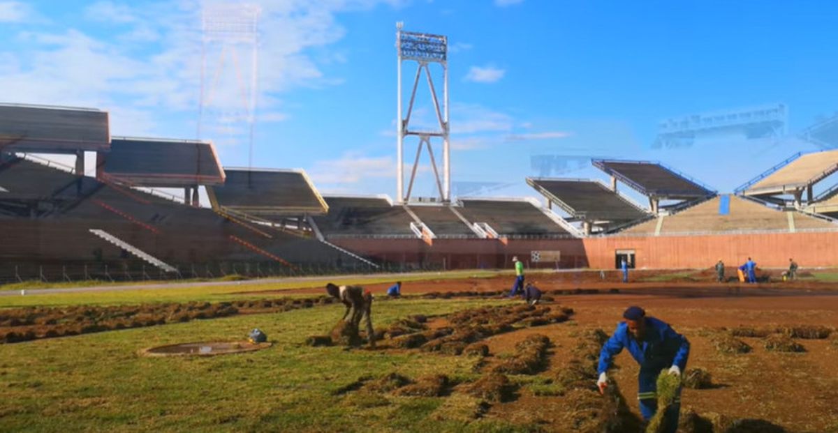 Stadionul Mmabatho, o arenă originală și neîngrijită din Africa de Sud