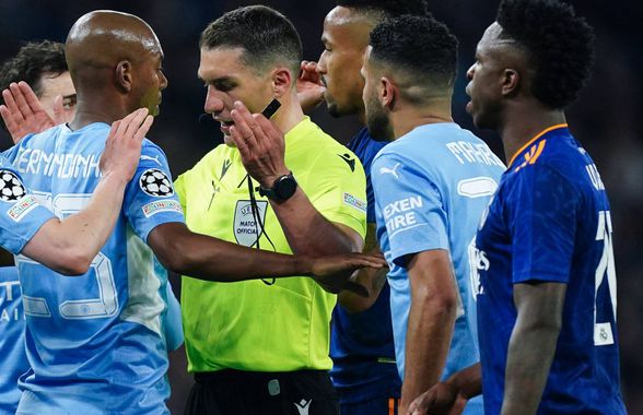 Istvan Kovacs arbitrează din nou Real Madrid – Manchester City! Ultima oară a ieșit o nebunie