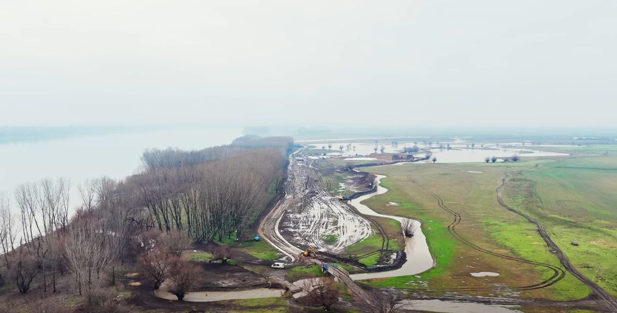 Ferma lui Gigi Nețoiu a fost inundată