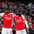 Noni Madueke (stânga) și Bukayo Saka (dreapta) / Foto: Imago Images