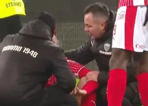 Jucătorul lui Dinamo s-a întins pe gazon, după meci » Florentin Petre a intervenit: „Să vină medicul mai repede”