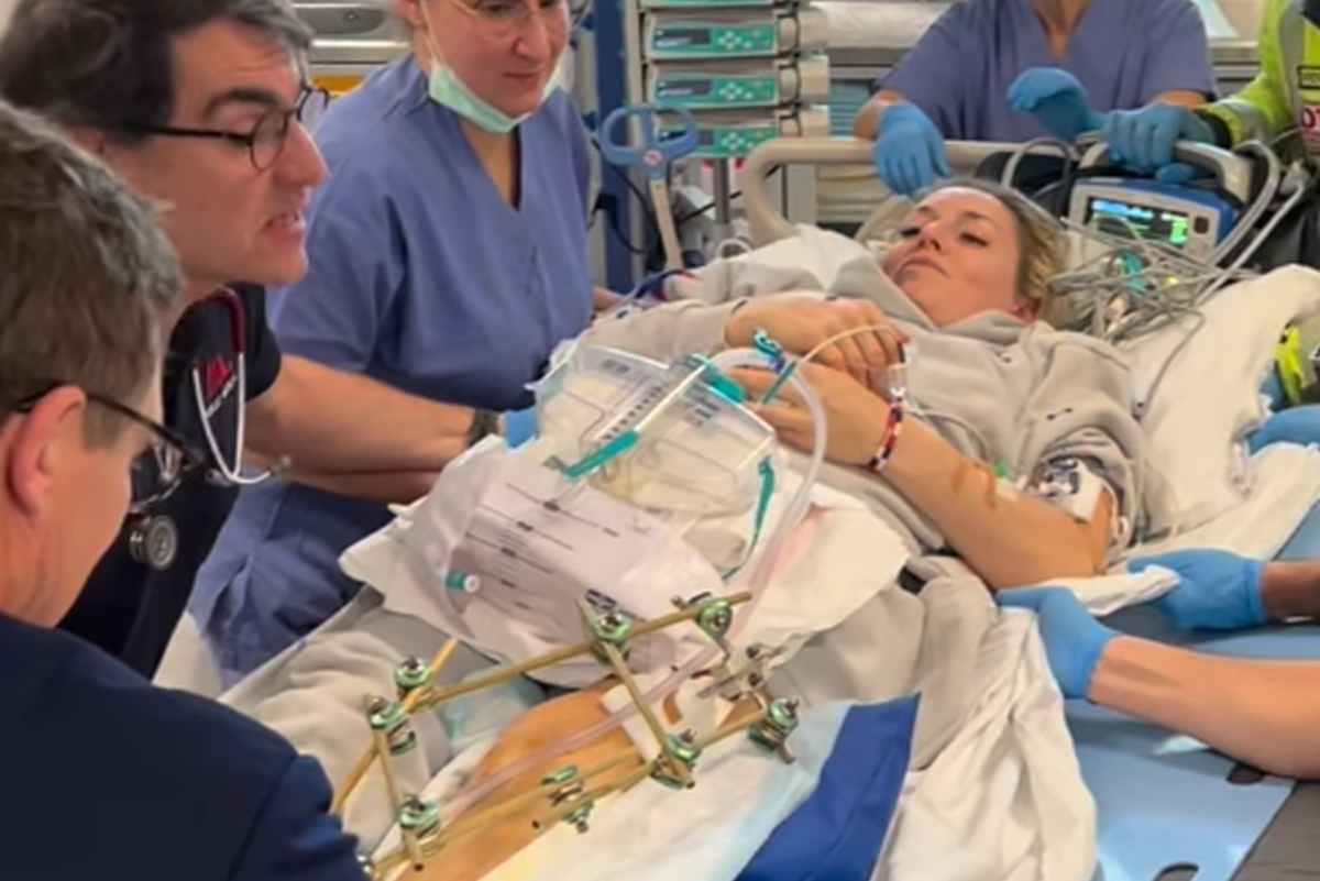 Lindsey Vonn după a cincea operație