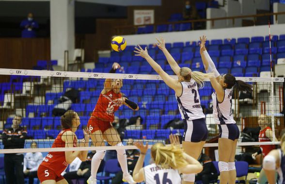 Volei Alba Blaj nu a avut reacție în fața turcoaicelor de la Yasilyurt Istanbul, în prima manșă a finalei Challenge Cup