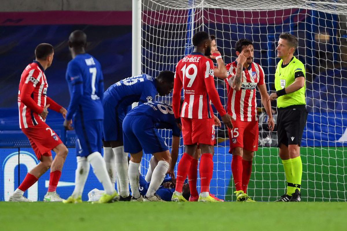 Chelsea - Atletico Madrid 2-0 (3-0 la general) » Spaniolii, ținuți la respect pe Stamford Bridge: fără ocazii și cu om eliminat