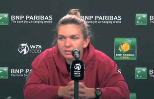 Simona Halep, reacție la Indian Wells: „Să nu vorbim despre asta, pentru că mă panichez”
