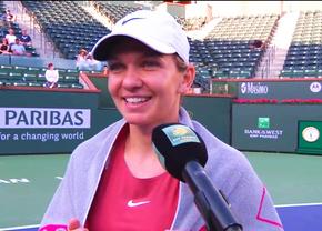 Simona Halep, detalii despre victoria fulminantă de la Indian Wells: „Asta am făcut de dimineață și totul a mers perfect” + cine e talismanul norocos
