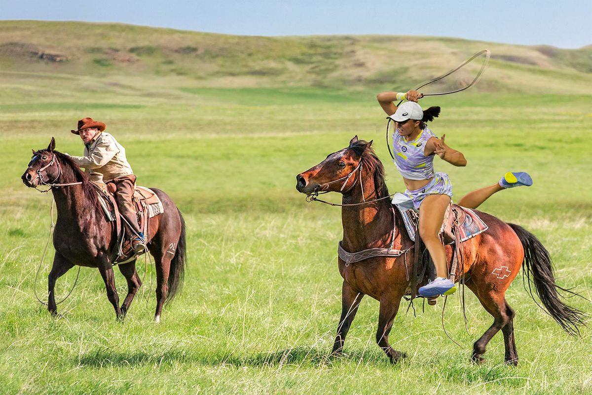 WTA, provocare inedită înaintea duelului Halep - Swiatek de la Indian Wells » 10 imagini altfel