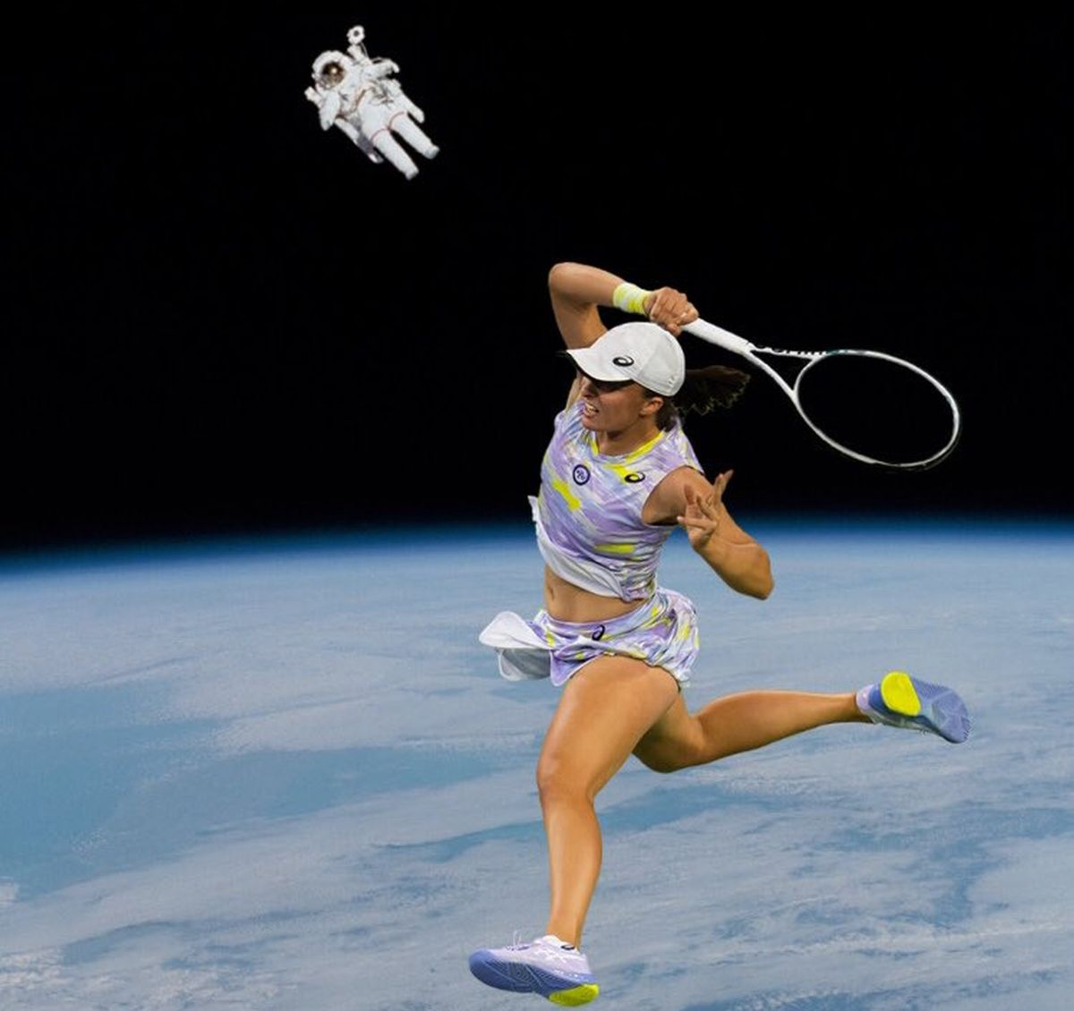 WTA, provocare inedită înaintea duelului Halep - Swiatek de la Indian Wells » 10 imagini altfel